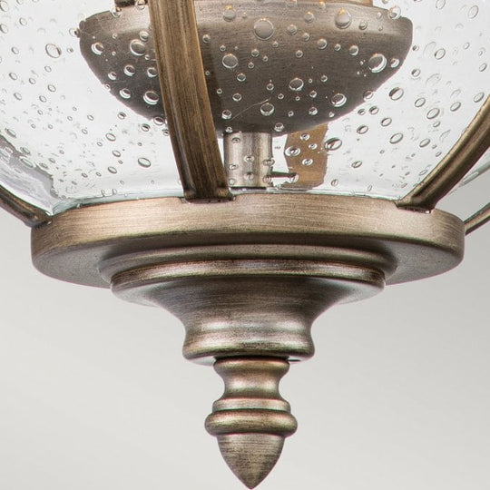Halleron 2 Light Wall Lantern Burnished Bronze