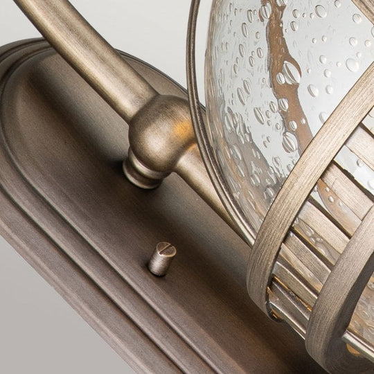 Halleron 2 Light Wall Lantern Burnished Bronze