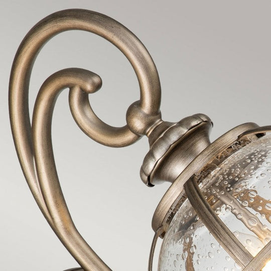 Halleron 2 Light Wall Lantern Burnished Bronze