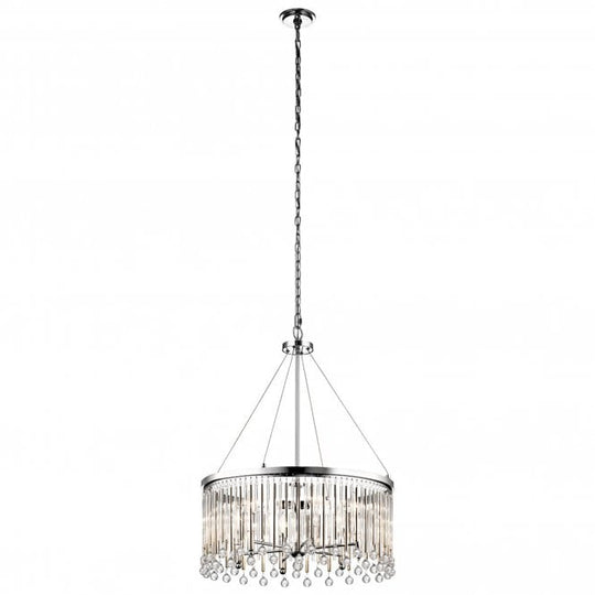Piper 6 Light Chandelier/ Pendant Polished Chrome