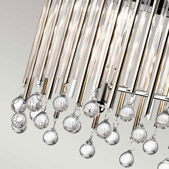 Piper 6 Light Oval Chandelier/ Pendant Polished Chrome