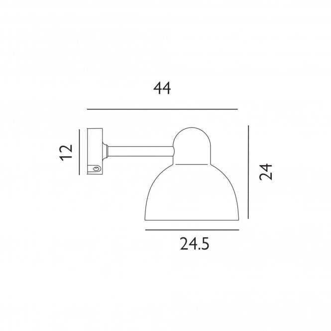 Koster 1 Light Wall Light       Graphite
