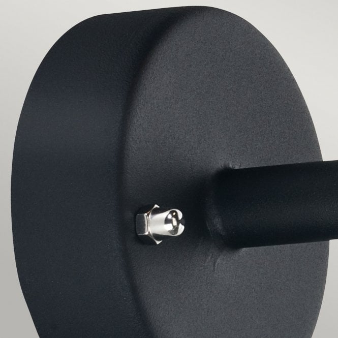 Larvik 1 Light Wall Light Black