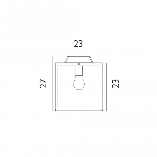 Lofoten Flush Ceiling Light - Cube     Black