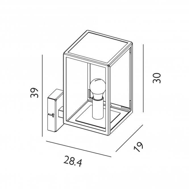 Lofoten Wall Light with Arm      Black