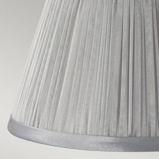 Clip Shades Pleated Grey Chiffon Candle Shade