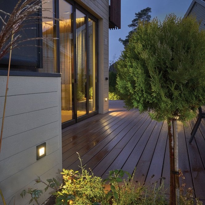 Namsos Mini LED Recessed Wall Light Graphite