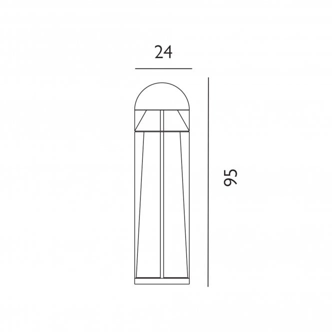 Narvik LED Bollard Aluminium