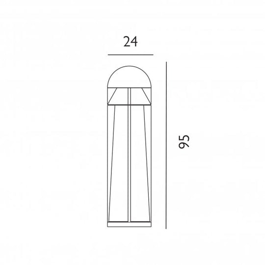 Narvik LED Bollard Aluminium