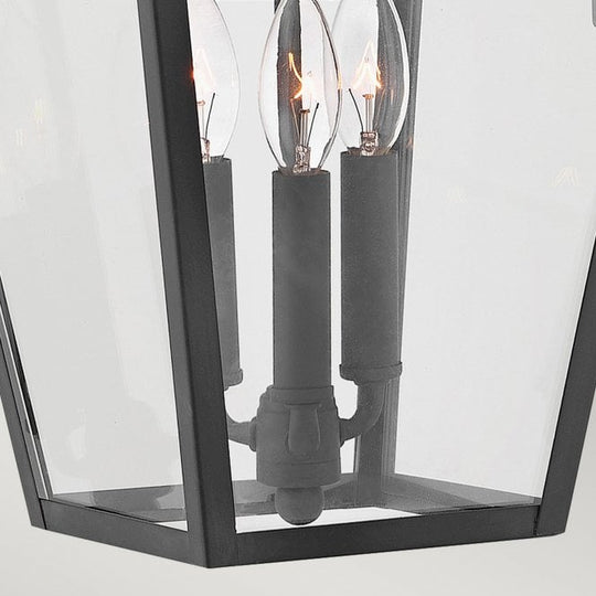 Alford Place 3 Light Large Wall Lantern Museum Black