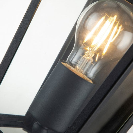 Alford Place 1 Light Half Lantern  Museum Black