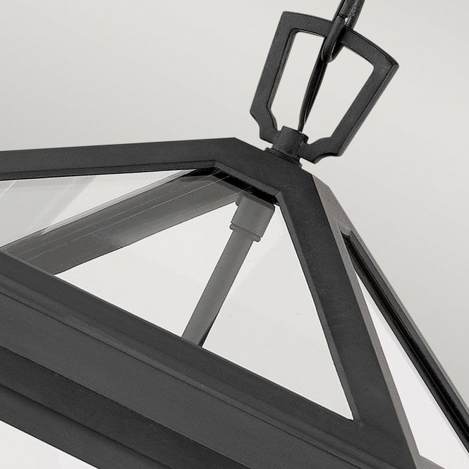 Alford Place 3 Light Large Chain Lantern Museum Black