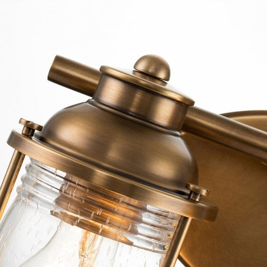 Ashland Bay 2 Light Wall Light  Natural Brass