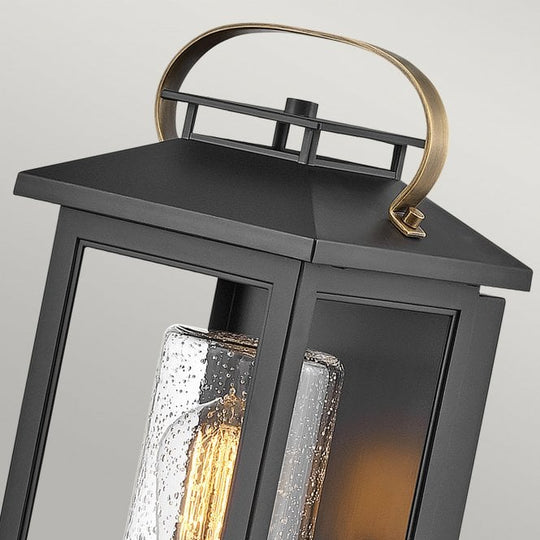 Atwater 1 Light Small Wall Lantern  Black