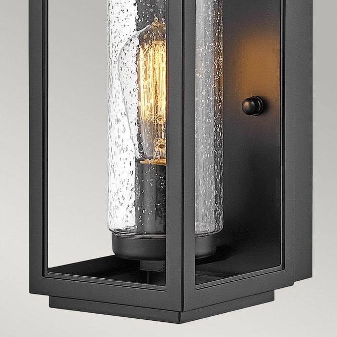 Atwater 1 Light Small Wall Lantern  Black