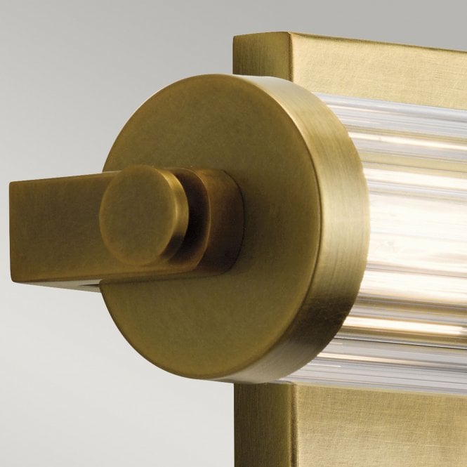 Azores 2 Light Wall Light  Natural Brass