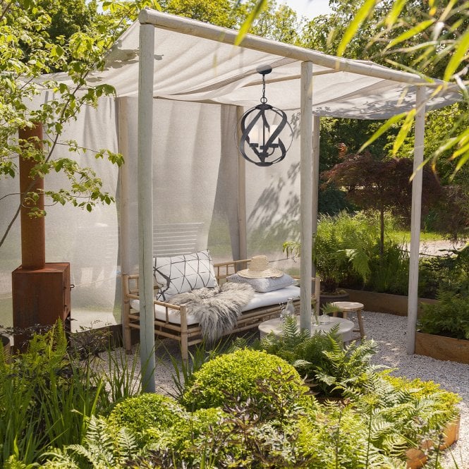 Blacksmith 3 Light Outdoor Chandelier  Old Black