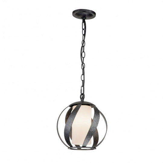 Blacksmith 1 Light Outdoor Pendant  Old Black