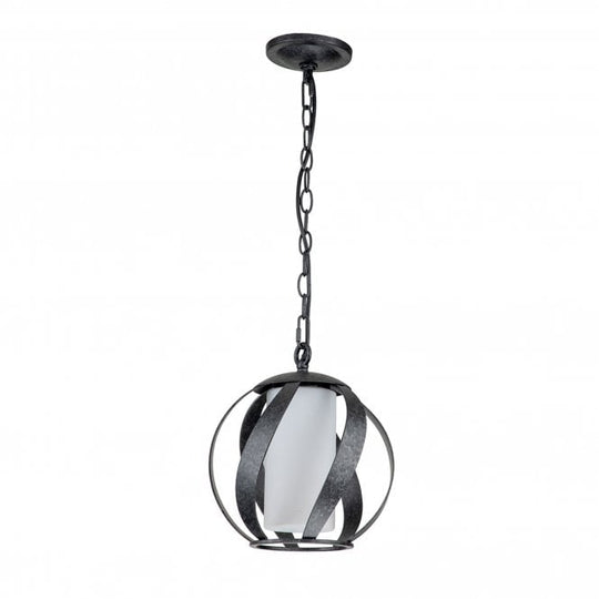 Blacksmith 1 Light Outdoor Pendant  Old Black