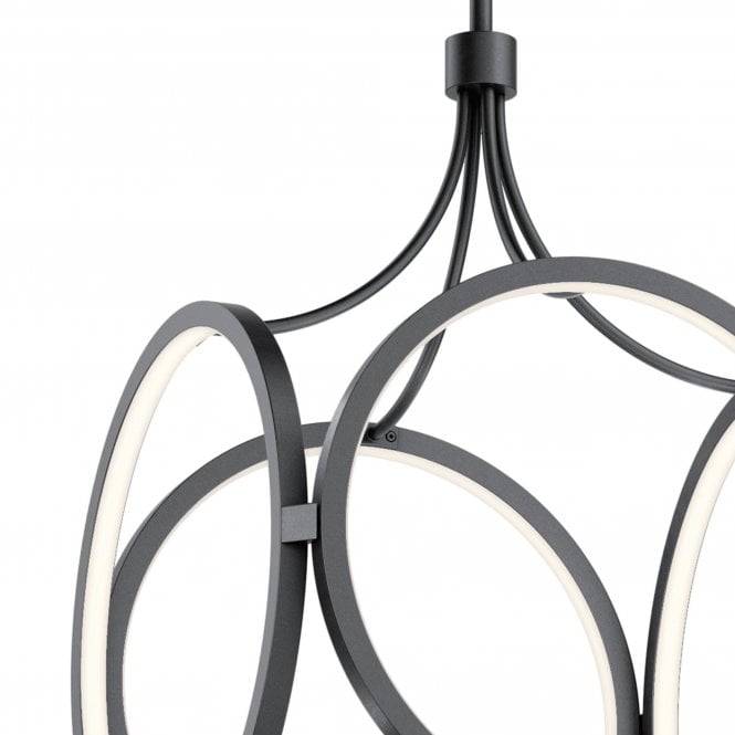 Ciri LED Pendant   Matte Black