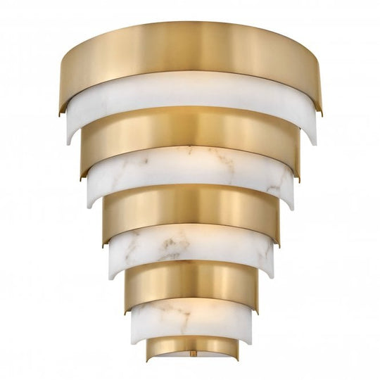 Echelon LED Wall Light  Heritage Brass
