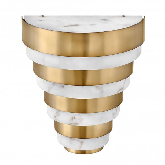 Echelon LED Wall Light  Heritage Brass