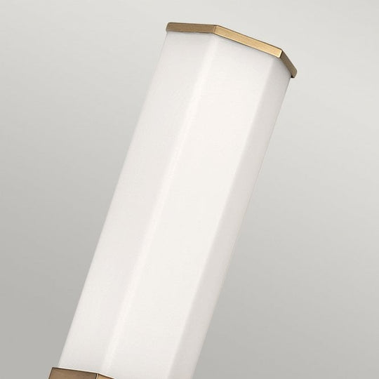 Facet Single LED Wall Light  Heritage Brass