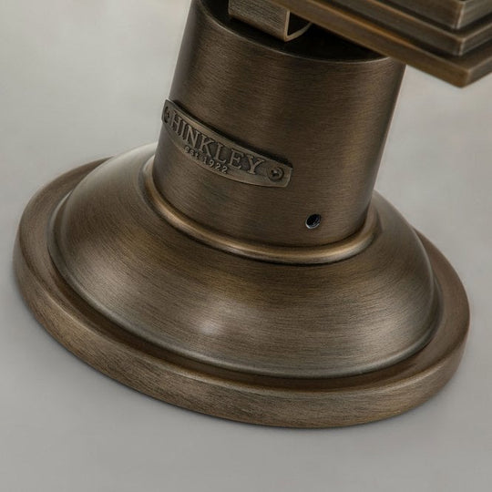 Grant 1 Light Large Pedestal Lantern  Burnished Bronze