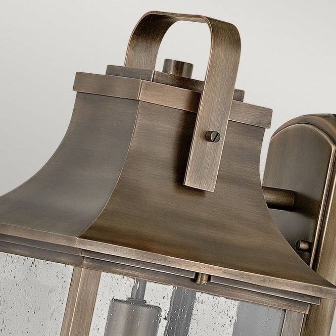 Grant 1 Light Large Wall Lantern  Burnished Bronze