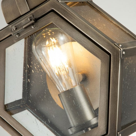 Heath 1 Light Small Wall Lantern  Burnished Bronze