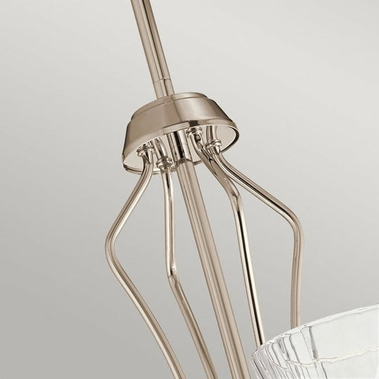 Kayva LED 9 Light 4 Arm Chandelier  Polished Chrome / Nickel