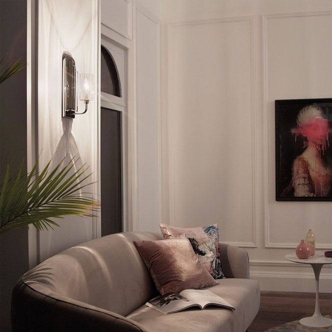 Kimrose 1 Light Wall Light  Polished Chrome / Nickel