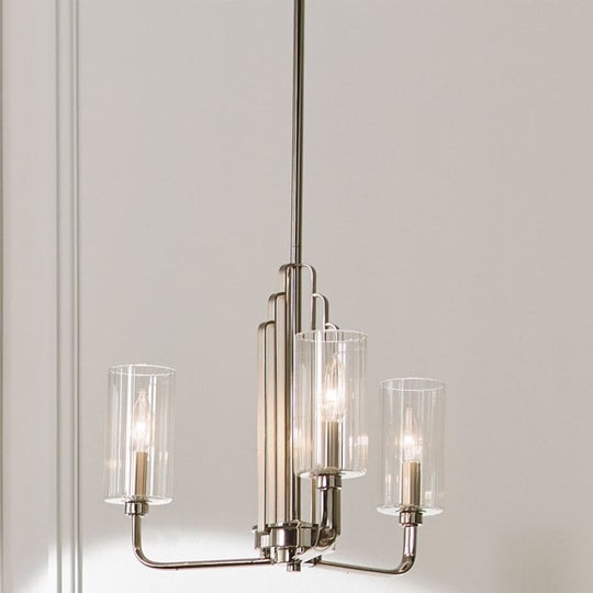 Kimrose 3 Light Chandelier   Polished Chrome / Nickel