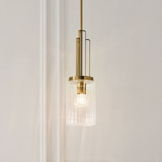 Kimrose 1 Light Mini Pendant  Brushed Natural Brass