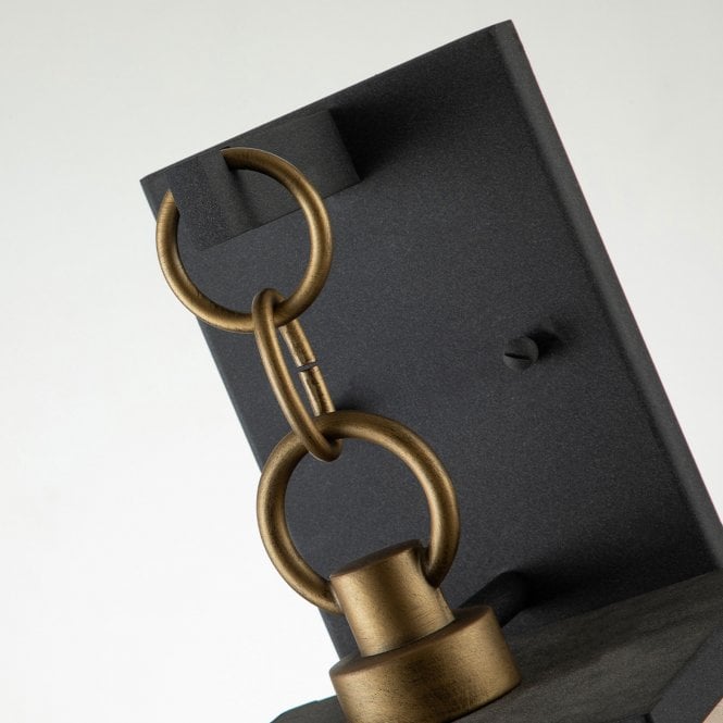 Lahden 1 Light Medium Wall Lantern Weathered Zinc