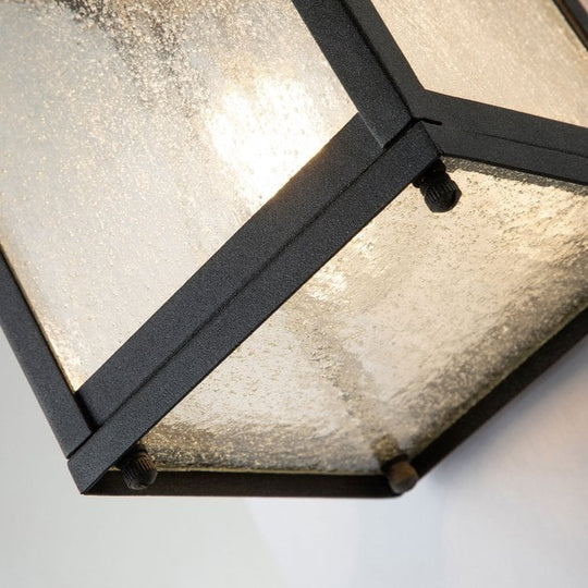 Lahden 1 Light Small Wall Lantern Weathered Zinc