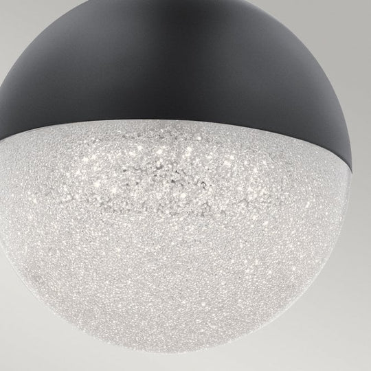 Moonlit LED Mini Pendant   Matte Black