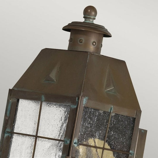Nantucket 1 Light Medium Wall Lantern  Antique Brass