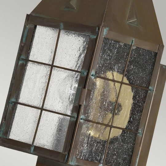 Nantucket 1 Light Medium Wall Lantern  Antique Brass
