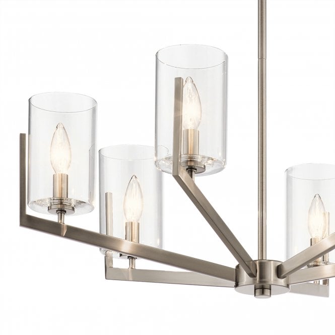Nye 6 Light Chandelier   Classic Pewter