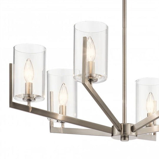 Nye 6 Light Chandelier   Classic Pewter