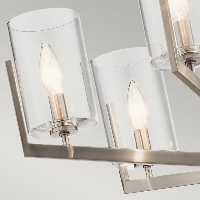 Nye 6 Light Chandelier   Classic Pewter