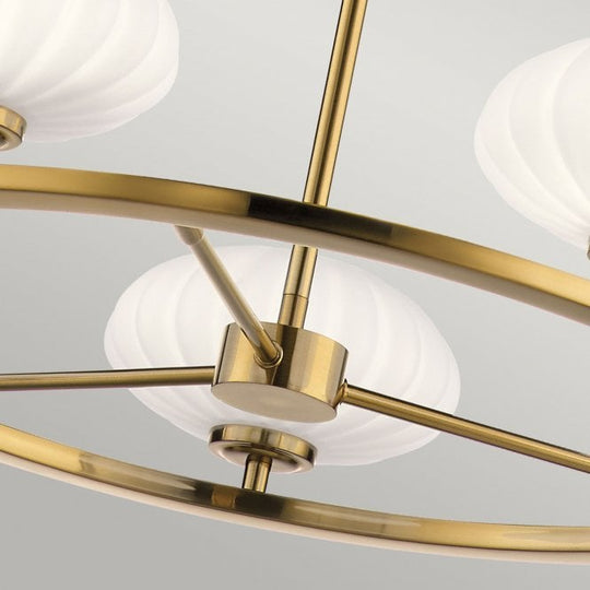 Pim 5 Light Chandelier   Fox Gold