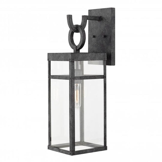 Porter 1 Light Large Wall Lantern  Aged Zinc