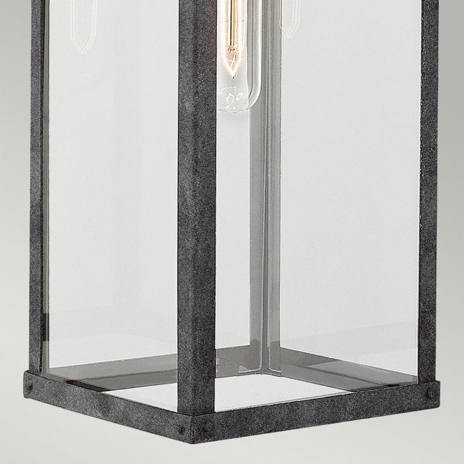 Porter 1 Light Large Wall Lantern  Aged Zinc