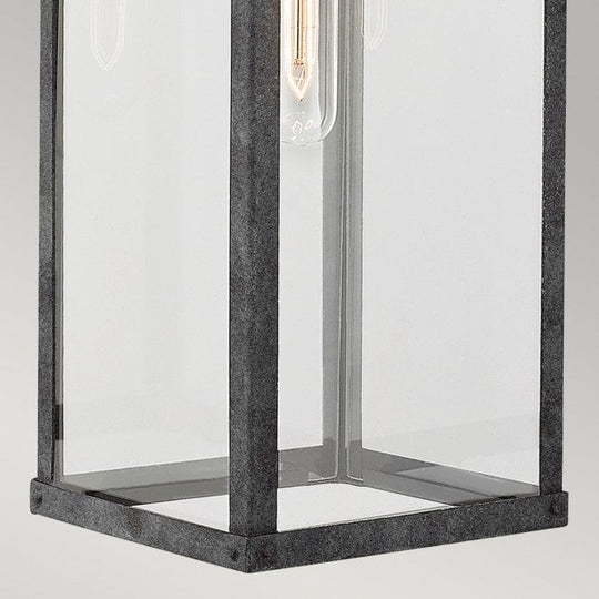 Porter 1 Light Large Wall Lantern  Aged Zinc