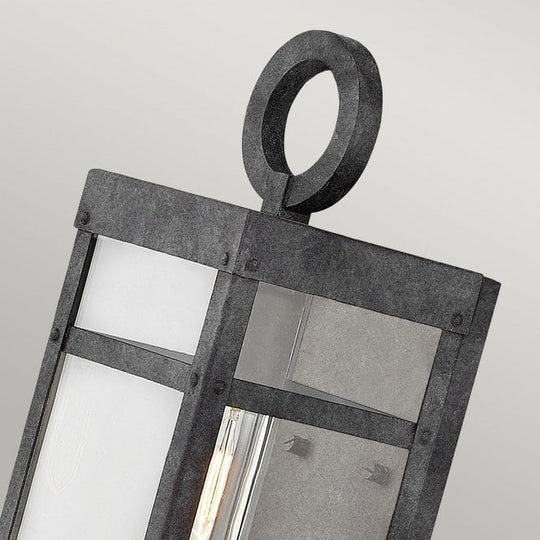 Porter 1 Light Small Wall Lantern  Aged Zinc