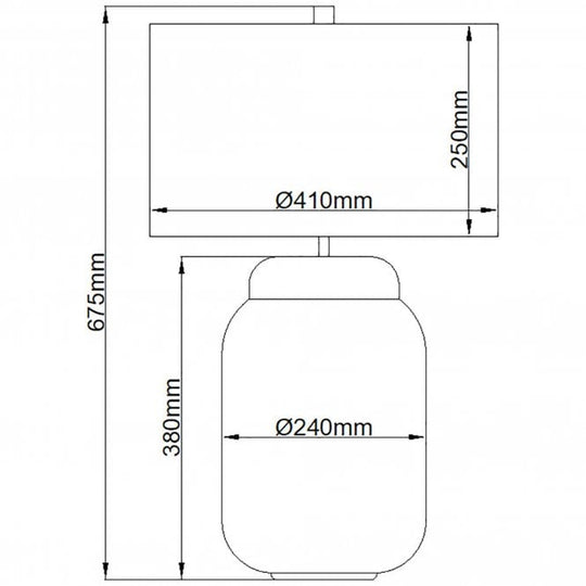 Sola 2lt Table Lamp - Breton Shade Polished Chrome / Nickel