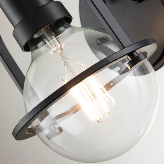 Somerset 1 Light Wall Light  Black