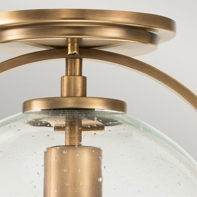 Somerset 1 Light Flush Mount  Heritage Brass